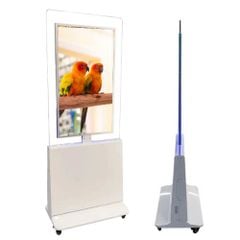 Màn Hình Quảng Cáo Chân Đứng Viền Kính model IS-AD55C