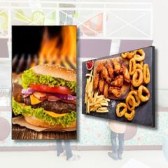 Màn hình quảng cáo treo tường quán ăn 32
