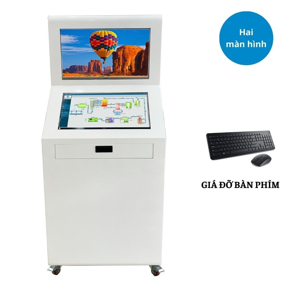 Máy Kiosk 2 Màn Hình model S-Kiosk 2728MOU