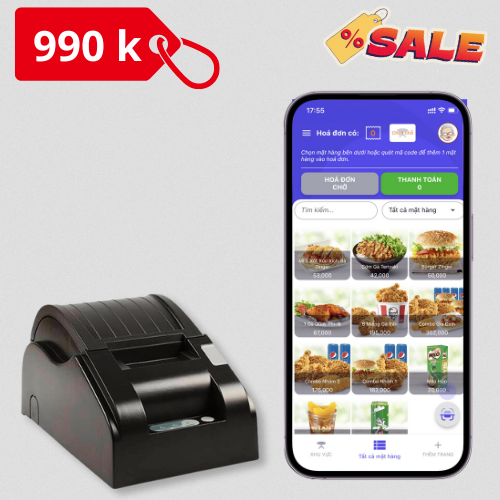 Máy tính tiền cầm  tay giá rẻ