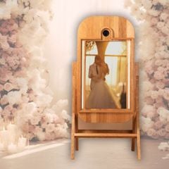Trụ PhotoBooth Gỗ Công Nghiệp 32 inch | Model 32WOFFPTS