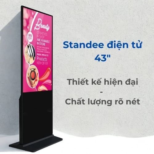 Standee điện tử 43 inch DS-F43| Màn hình LCD quảng cáo chân đứng