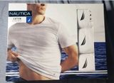  Áo Thun Nam Nautica Cotton Cổ Tròn Máu Trắng Size S 