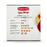  Set Hộp Nhựa 40 Pieces Rubbermaid Dòng Take Alo gs Màu Đỏ 