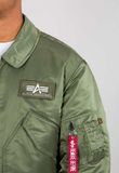 Áo Khoác Phi Công Alpha Industries Cổ bẻ CWU 45/P Màu Xanh Lính 