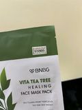  Mặt nạ giấy BNBG Vita Tea Tree Healing Face Masck Pack 30ml Hàn Quốc #Kháng Viêm, Giảm Mụn, Kiềm Dầu, Thải Độc Da 