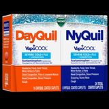  Viên Uống Giảm Ho, Trị Cảm Cúm Vicks DayQuil NyQuil Severe Cold Flu Caplets - 24 Count 