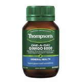  Viên Uống Bổ Não Thompson's Ginkgo 6000 Hàm Lượng Cao của Úc, 60 Viên 