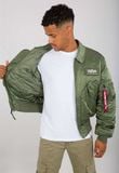  Áo Khoác Phi Công Alpha Industries Cổ bẻ CWU 45/P Màu Xanh Lính 