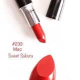  Son MAC 233 Màu Sweet Sakura Đỏ Tươi Full Size 3 gr 