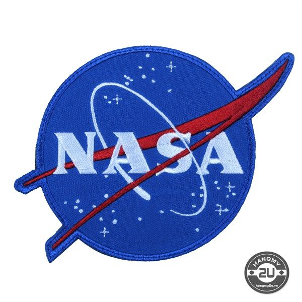  Phù Hiệu NASA Tròn Gai Dán 10cm 