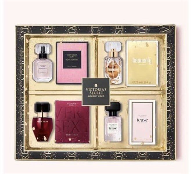  Set Nước Hoa Victoria Secrect 4 Mini x 7.5ml ( Bombshell, Heavenly, Tease, Very sexy) 