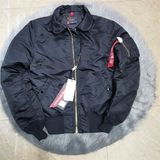  Áo Khoác ALP B15 Cổ Lông Màu Đen Slim Fit 