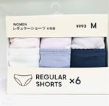  Quần Chip Nữ GU Set 6 Nội Địa Nhật Bản 