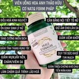  Viên Uống Tinh Dầu Hoa Anh Thảo Hữu Cơ Huile D'Onagre Pháp NAT & FORM 1500mg 120 V 