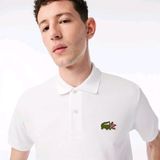  Áo Thun Polo Lacoste Netflix Organic Cottton Màu Trắng 