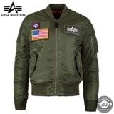  Áo Khoác ALP MA-1 Flex Slim Fit Màu Xanh Lính 