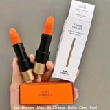  Son Hermes Matte Lipstick Orange Boite 33 Màu Cam Tươi 