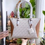  Túi Xách Michael Kors Túi MK Coraline Large Two-Tone Logo Tote Bag 