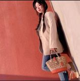  Túi Xách Nữ Coach Lan Bucket C8597 (17 đáy x 26 ngang) 