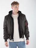  Áo Khoác ALP MA-1 DTEC Màu Xám Đậm, Nón Đen 