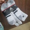  Set 6 Đôi Vớ Adidas Cổ Lửng Nữ Kid Màu Trắng Xám 