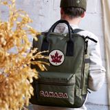  Ba Lô Túi Xách Red Canoe Cờ Canada Màu Xanh Lính Đậm 38x28x14cm 