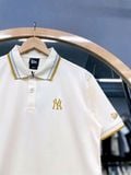  Áo Thun Polo New Era Màu Kem Viền Vàng 