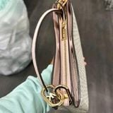  Túi Xách Nữ Michael Kors Trisha Medium Leather Màu Trắng Logo 