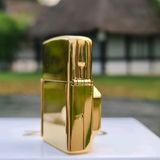  Zippo Gắn Mặt Đồng Hồ Mạ Vàng Cao Cấp 