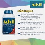  Viên Uống Giảm Đau Hạ Sốt ADVIL Ibuprofen 200mg Nén 360 Viên 