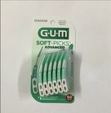  Tăm Xỉa Răng Gum Soft Pick Advance 60 cây Sunstar Mỹ 