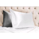  Vỏ Gối Lụa Tơ Mend Satin Pillow Case Màu Xám 