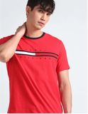  Áo Thun Tommy Hilfiger Màu Đỏ Essential Flag Logo [7849807 612] Ngang Ngực 