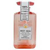  Sữa Tắm Hương Nước Hoa SEXY SKIN Essence Oil Hồng Vitamin E Pafum Crème Douche 600ml 