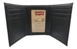  Levis Levi's Cartera Trifold Original Oferton Negro Rfid 
