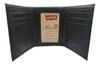  Levis Levi's Cartera Trifold Original Oferton Negro Rfid 