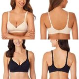  Set 2 Áo Ngực Carole Hochman Seamless Comfort Bra Màu Trắng, Hồng Dâu 