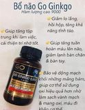  Viên uống Bổ Não New Zealand Go Healthy GINKGO 9000+ ( Hộp 60 viên) 
