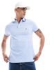  Tommy Hilfiger 1985 slim tipped polo shirt in baby blue 