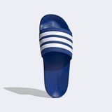  Dép Adidas Adilette Aqua Slide Màu Xanh Đen Sọc Trắng 