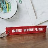  Móc Khóa Vải Đỏ Jet Key- Insert Before Flight 