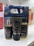  Set 3 Món Sữa Tắm, Xịt Thơm, Body Lotion Mini Bath & Body Work Into The Night 