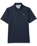  Áo Thun Polo Nam Lacoste Màu Xanh Đen Họa Tiết In X 