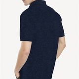  Áo Thun Tommy Hilfiger Cổ Polo Trơn, Xanh Trơn, Logo Nhỏ Ngay Ngực, Regular Fit 