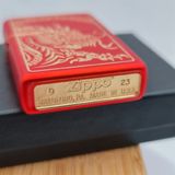  Zippo Rồng Đỏ Đồng Thau Sản Xuất 2022 New Seal 