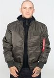  Áo Khoác ALP MA-1 DTEC Màu Xám Đậm, Nón Đen 