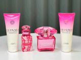  Set Nước Hoa Nữ Versace Bright Crystal Absolu EDP Gift Box 4 Món ((EDP 90ml + EDP 5ml + Shower Gel 100ml + Body Lotion 100ml) 