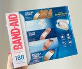  Hộp băng keo dán cá nhân Band-AidBrand Adhesive Bandages 188 miếng 