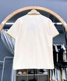  Áo Thun Polo New Era Màu Kem Viền Vàng 